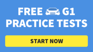 Free G1 Practice test start now button