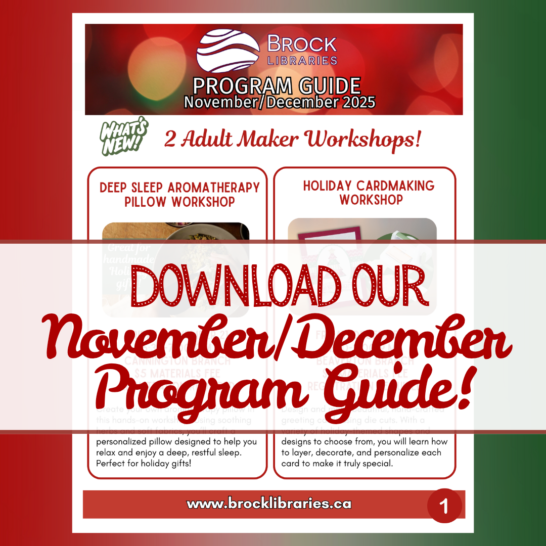 Read more about the article 🍂📖 Your November & December Library Program Guide is Here!